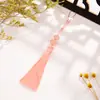 Marcador de Página com Franja de Borla de Sementes de Cabaça 8cm Pingente Pequeno para DIY Borlas Ornamentos de Estilo Antigo Charms Sachês Perfumados Caixa de Presente Acessórios para Headwear