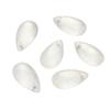 8 * 14mm gota de água de vidro pingente contas de vidro transparente diy handmade hairpin brincos pulseira jóias atacado