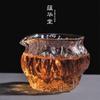Taza de té de malla de cristal de nogal estilo japonés, taza de té gruesa resistente a altas temperaturas