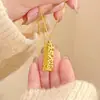 Accesorios de Cadena para Clavícula de Joyería Dorada con Forma de Ladrillo de Riqueza, Cuadrado de Adivinación Chino Vintage para Romper Hielo, para Mujeres, Dropshipping
