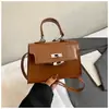 Bolsa Feminina Pedido Estrangeiro Outono e Inverno 2026 Nova Bolsa de Mão com Padrão de Crocodilo de Alta Qualidade Ombro Transversal Bolsa Kelly