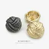 Botones Metálicos Irregulares Tejidos, Abrigos de Moda, Suéteres, Cárdigans, Botones de Traje, Accesorios de Botones con Forma Especial