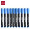 Deli 6881 Marcador Negro Punta Grande Bolígrafo de Contorno Bolígrafo Base Aceite Azul Rojo Codificación de Mensajería Dibujo Infantil