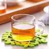 Tazas de Té de Vidrio de Borosilicato al por Mayor del Fabricante, Asa Transparente, Pequeñas Tazas de Té Resistentes a Altas Temperaturas, Tazas de Café Kung Fu para el Hogar