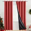 Cortinas Pretas Completamente Blackout de Comércio Exterior para Sala de Estar e Quarto, Toque de Luxo, Tecido Blackout Sem Furos, Cortinas Blackout Prontas Espessadas