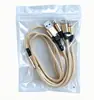 Cable de Carga Rápida 3 en 1 de 100W con Trenzado de Nylon para Teléfonos Móviles Apple y Android TYPE-C, Directo de Fábrica