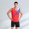 Traje deportivo de voleibol para hombre, competición, entrenamiento, tenis de mesa, ropa de tenis, manga corta, ropa de bádminton, transpirable, estampado, nombre, número