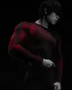 Breathedivinity Camiseta base deportiva de fitness estilo americano de manga larga, secado rápido, ajustada y de alta elasticidad