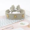 Pulsera de Correa con Borla de Remache de Estrella de Cinco Puntas, Pulsera Tejida de Estilo Étnico Colorido, Accesorios Transfronterizos de Estilo Mixto Multicolor