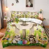 Juego de Cama de Tres Piezas Shein Temu Serie Pascua 3 Juego de Cama Decorativo de Tres Piezas Se Puede Emitir Jit