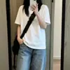Camiseta de Manga Corta para Mujer 2026 Nueva Primavera/Verano Tacto de Alta Gama Top de Media Manga Artículo de Moda de Este Año Camiseta Estilo Universitario