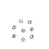 Mini Pequena Pilha Bola de Diamante Joias para Nail Art Quadrado Gordo Coração Torto Coração de Pêssego Pilha Branca Diamante Laço Brilhante