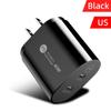 PD20W Duplo é adequado para carregamento rápido de celular Apple 12/13 de porta dupla, plugue europeu, plugue americano, carregador branco preto