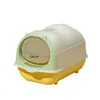 Caixa de Areia para Gatos Totalmente Fechada, Anti-respingo, Anti-odor, Tampa Flip-Top, Caixa de Areia para Gatos Totalmente Fechada, Suprimentos para Gatos Pet