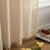 Cortina Transparente Calada Jacquard Simple Moderna Patrón de Textura Simple Cortina de Gasa para Pantalla de Ventana Dormitorio Sala de Estar Directo de Fábrica Transfronterizo