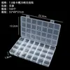 Caja de Plástico Transparente de 28 Compartimentos para Accesorios de Ferretería, Joyería, Cuentas y Diamantes Pequeños Caja de Almacenamiento, Caja de Empaque para Componentes Electrónicos