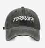 Gorra de béisbol con letras retro estilo americano para mujer, estilo pequeño, otoño, nueva gorra de béisbol informal con visera lavada y lengüeta de pato, combina con todo.