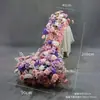 Arreglos florales para fiestas de cumpleaños, flores de mesa tipo cascada, guirnaldas de flores colgantes, exhibiciones decorativas para ventanas, arreglos florales colgantes, flores para decoración de bodas y compromisos