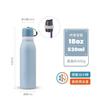 Botella de Agua Deportiva de Acero Inoxidable Estilo Owala, Gran Capacidad, Asa para Exteriores, Doble Popote para Beber, Vaso Portátil Aislado