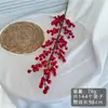 Fa Cai fruta vermelha simulação de frutas eucalipto Holly frutas anual Flor decoração para casa ornamentos Red Berry simulação flor atacado