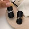 Anel de sentido de alta qualidade estilo coreano Design de nariz de porco simples feminino Estilo legal Anel de dedo de luxo leve sem cor distintiva
