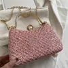 Bolso de cadena de perlas, nueva colección 2025, adornado con pedrería brillante, bolso de noche elegante, versátil y moderno, bolso de hombro para mujer