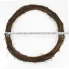 Corona de Vid de Mimbre de Venta Caliente de Pascua de 25 a 35 cm, Anillo de Ratán, Corona de Flores Tejida para Decoración de Tienda, Corona Floral de Boda