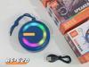 Altavoz Bluetooth con luces BS62D, nuevo mini subwoofer inalámbrico, portátil, para exteriores, con tarjeta estéreo pequeña