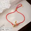 Nuevo Pulsera Tejida a Mano Estilo Chino con Cierre de Corazón, Hilo Rojo y Rueda de Mani, Accesorio de Pulsera Unisex para Pareja del Año Zodiacal para Mujeres
