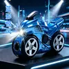 Encendedor a prueba de viento con peonza giratoria estilo motocicleta transfronterizo, un nuevo y creativo regalo de encendedor para novio