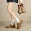 ZHR ofrece zapatos tipo Birkenstock de suela gruesa todo incluido para mujer, nuevo estilo vintage otoño 2026 mocasines casuales versátiles sin cordones