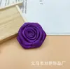 Cinta de 4 cm Flor de Rosa Pentagonal Hecha a Mano Flor Pequeña Caja de Regalo de Dulces de Boda Ramo DIY Sombrero de Confinamiento Accesorios de Flor de Tejido Textil para el Hogar