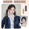 Trenzas de Peluca de Cola de Caballo Más Vendidas para Mujeres, Trenzas Retorcidas Dobles con Cinta, Se Pueden Peinar Como las Trenzas de Boxeadora de Lucy, Doble Cola de Caballo
