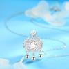Collar de Plata Esterlina s925 Ruyi Ping An Lock para Mujer Ruyi Lock Auspicioso Buena Suerte Estilo Nacional Diseño con Sentido de Bendición Cadena Clavicular