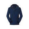 Chaqueta Tres en Uno para Exteriores Hecha a Medida con Forro Polar, Engrosada, Cortavientos, Cálida, Ropa de Trabajo Unisex, Uniforme de Equipo, Ropa de Trabajo con Texto Impreso