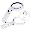5 Vezes 11 vezes USB oito luzes LED suporte de mão desktop leitura reparo lupa multiuso 75RC
