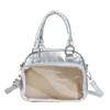2025 Nova Moda Cor Color Block Casual Simples Grande Capacidade Bolsa de Ombro Transversal Bolsa de Mão Bolsa Ita Bolsa de Pulso