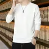 Suéter Pulóver Redondo de Moda Otoñal para Hombre, Holgado, de Manga Larga, Sencillo, Casual, Atractivo, Versátil, Ropa de Otoño