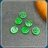 Fivela de Dinheiro Fina Verde Seco de Jadeíta Contas Espalhadas Verde Yang Fivela Segura Acessórios Espalhados para DIY Pulseira de Contas Espaçador Pingente de Carro