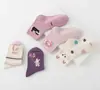 Calcetines de Invierno Gruesos de Algodón Peinado con Diseño de Ratón de Seis Dedos para Niños y Niñas, Calcetines Largos Cálidos de Algodón con Dibujos, Calcetines para Estudiantes