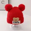 Gorros de Lana para Bebé de Otoño e Invierno con Forro de Felpa, Gorros Lindos y Súper Lindos para Recién Nacidos para Hombres y Mujeres, Gorros Tejidos para Bebés y Niños Pequeños
