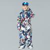 Traje de esquí para niños, traje para niñas y niños, para exteriores, impermeable, cálido, con forro polar, equipo de esquí para bebés, traje a prueba de nieve