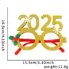 Óculos de Natal 2025 Decoração de Festa Infantil Suprimentos Decorações de Natal Adereços para Fotos Armações de Óculos de Rena