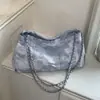 Bolsa casual transfronteiriça de grande capacidade para mulheres, nova moda 2026, bolsa de ombro versátil com corrente para o dia a dia, bolsa de trabalho tote