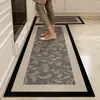 Tapetes para Piso de Cocina Son Simples y Lujosos, Tapetes de Piso Domésticos de Lodo Diatómico de Secado Rápido, Tapetes para Piso de Baño Absorbentes de Agua y Aceite Antideslizantes para Entrega