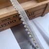 Nuevas Cuentas de Cristal Blancas y Negras de 5 mm Gasa con Cuentas Hecha a Mano con Encaje de Perlas de Imitación Accesorios Decorativos de Encaje para Ropa DIY