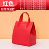 Bolsa aislante no tejida papel de aluminio catering pastel té con leche LOGO bolso de mano anti-para llevar bolsa de embalaje para hornear