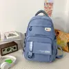 Mochila Escolar Estilo Coreano, Bolso Casual para Mujeres de Secundaria, Mochila Sencilla para Estudiantes Universitarios, Gran Capacidad, Bolso Casual de Alta Gama para Hombres