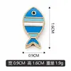 Colgante de pez con goteo de aceite de doble agujero para pulsera, collar, accesorio de charm, se puede mezclar en lotes, venta directa del fabricante, transfronterizo
