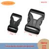 Fábrica 25 ~ 38mm plástico preto lado aberto fivela dupla ajustável fita de fivela de segurança ajustável em forma de V fonte de fivela